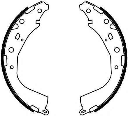FERODO FSB4065 Brake Shoe Set, parking brake